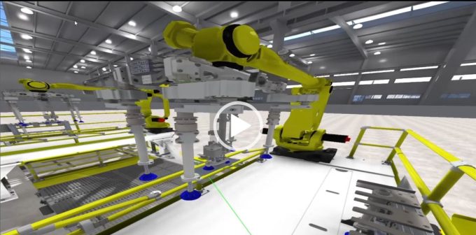Virtual Reality VR tech for Custom Machine Design, Fanuc robots, 3D vision guided